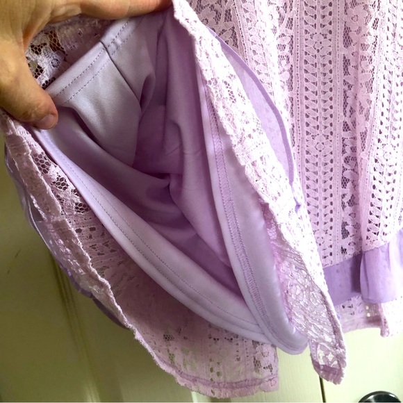 NWT Lulu’s | Violet Lace Ruffle Mini Dress - Picture 3 of 7